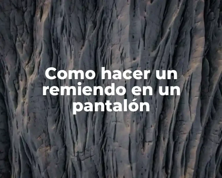 Como hacer un remiendo en un pantalón