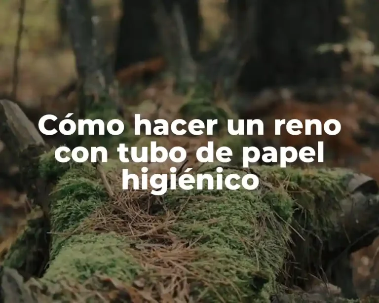 Cómo hacer un reno con tubo de papel higiénico