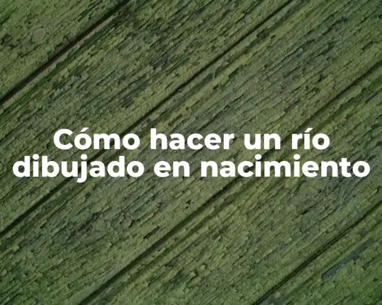 Cómo hacer un río dibujado en nacimiento