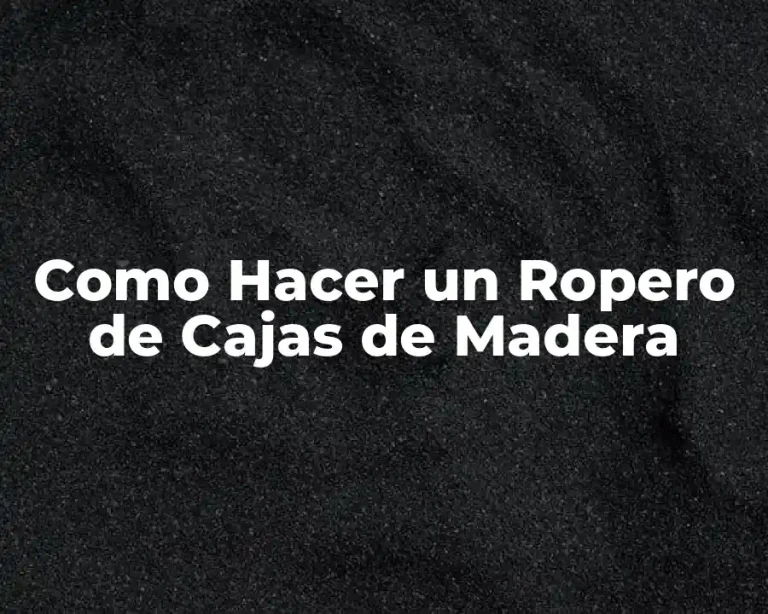 Como Hacer un Ropero de Cajas de Madera