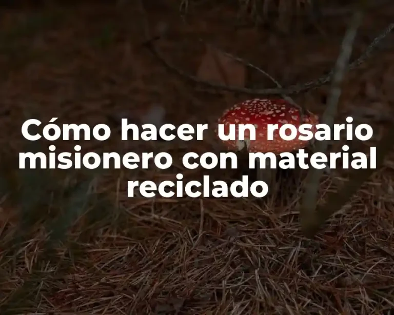 Cómo hacer un rosario misionero con material reciclado