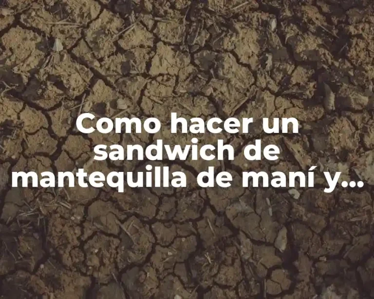 Como hacer un sandwich de mantequilla de maní y jalea