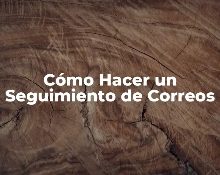Cómo Hacer un Seguimiento de Correos