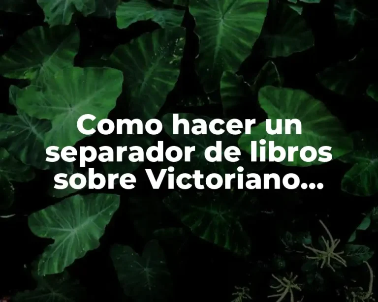 Como hacer un separador de libros sobre Victoriano Lorenzo