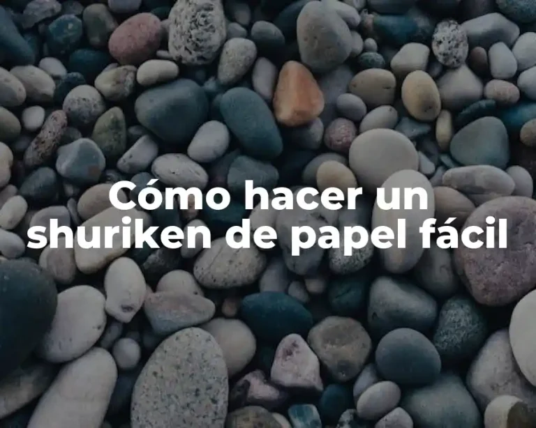 Cómo hacer un shuriken de papel fácil