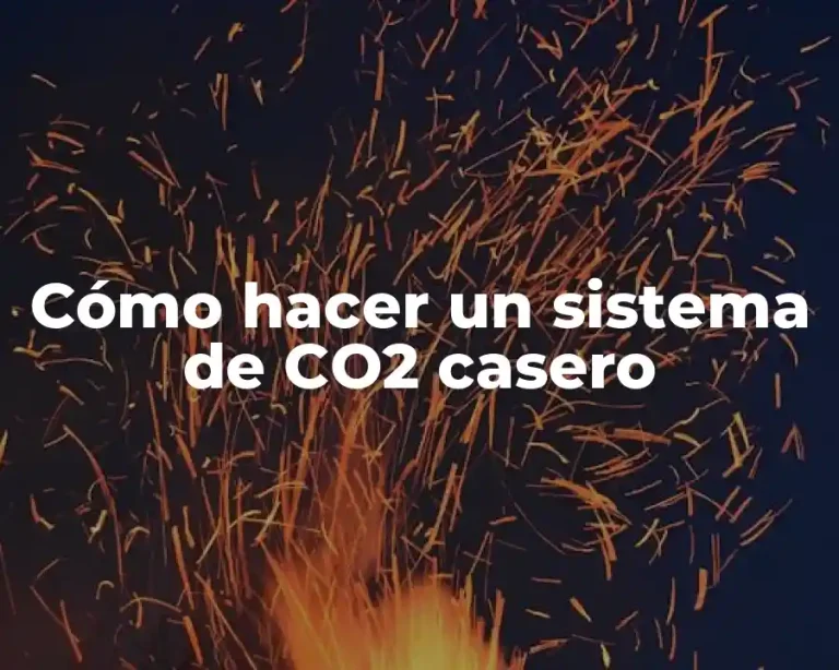 Cómo hacer un sistema de CO2 casero