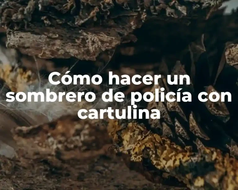 Cómo hacer un sombrero de policía con cartulina