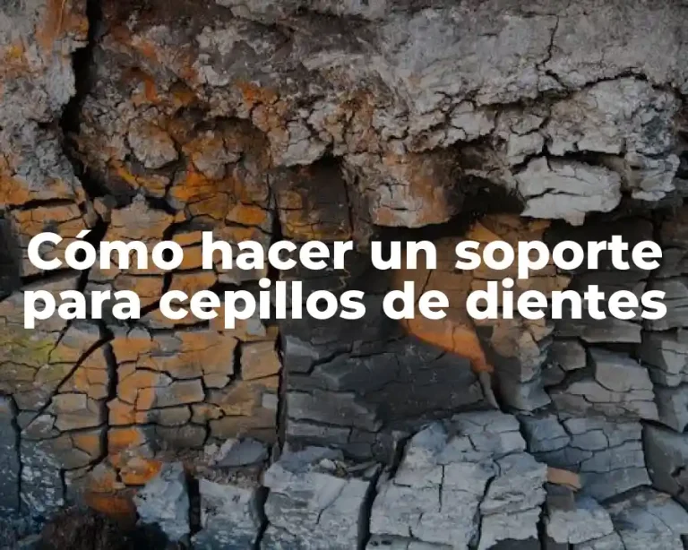 Cómo hacer un soporte para cepillos de dientes