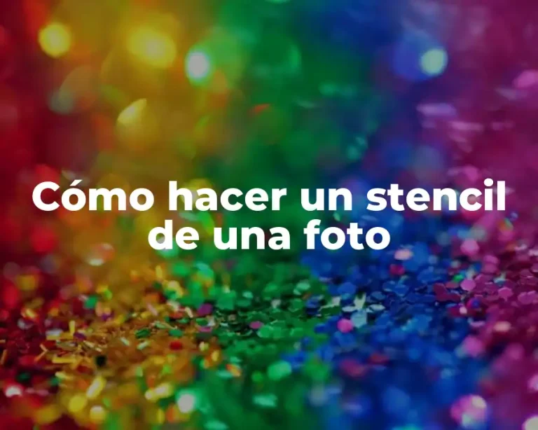Cómo hacer un stencil de una foto
