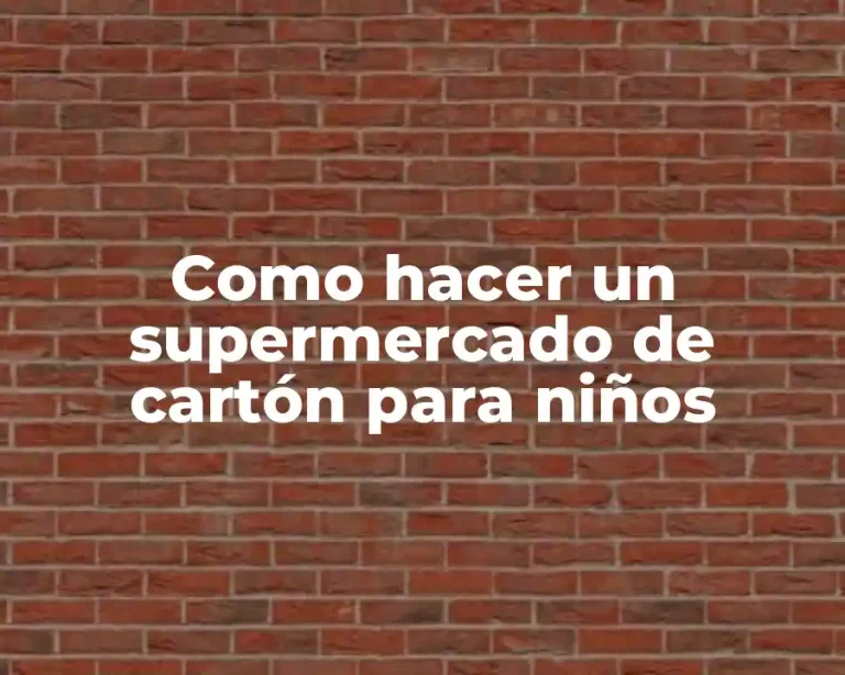 Como hacer un supermercado de cartón para niños