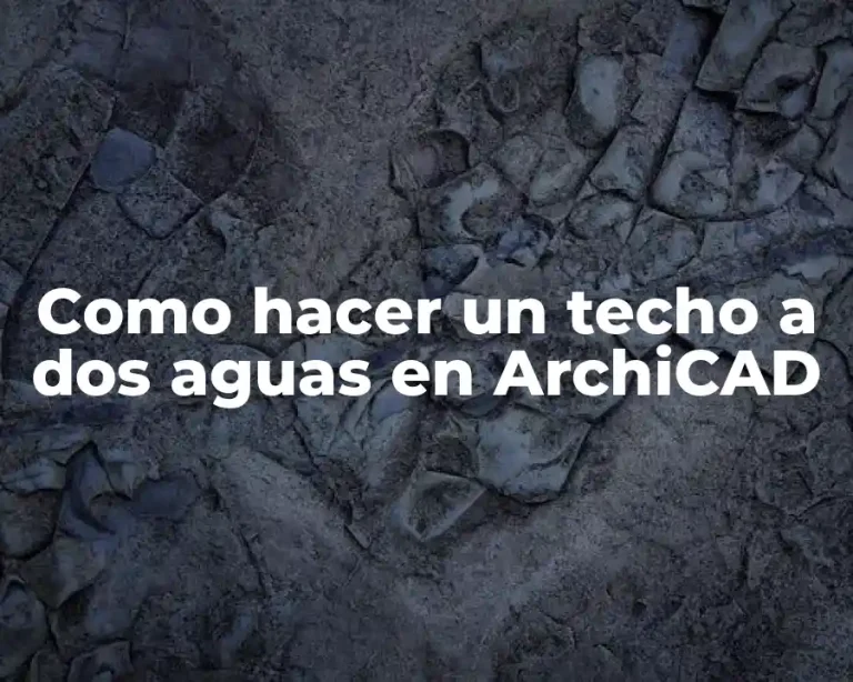 Como hacer un techo a dos aguas en ArchiCAD
