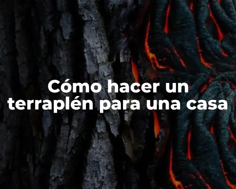 Cómo hacer un terraplén para una casa