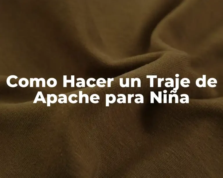 Como Hacer un Traje de Apache para Niña