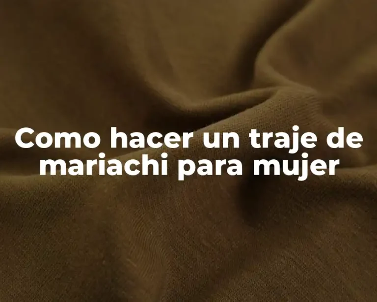 Como hacer un traje de mariachi para mujer