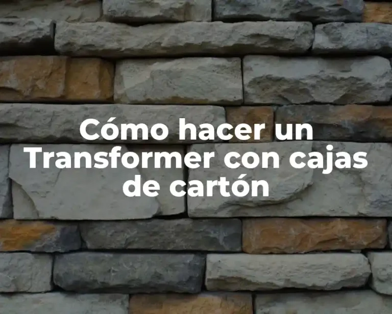 Cómo hacer un Transformer con cajas de cartón