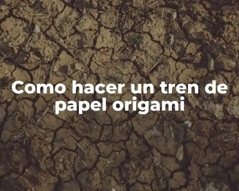 Como hacer un tren de papel origami