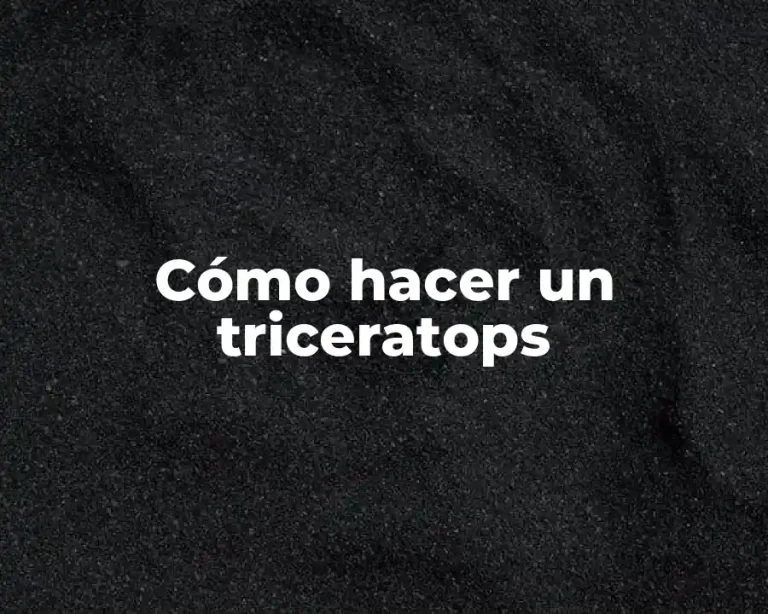 Cómo hacer un triceratops