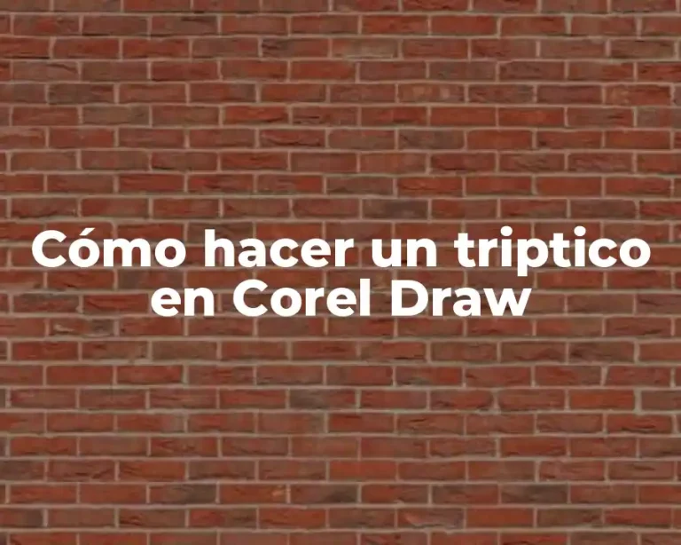 Cómo hacer un triptico en Corel Draw