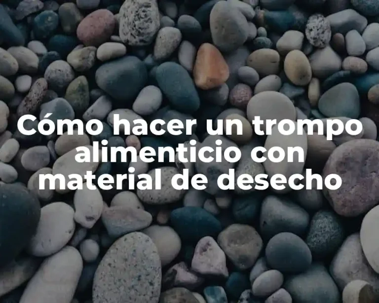 Cómo hacer un trompo alimenticio con material de desecho