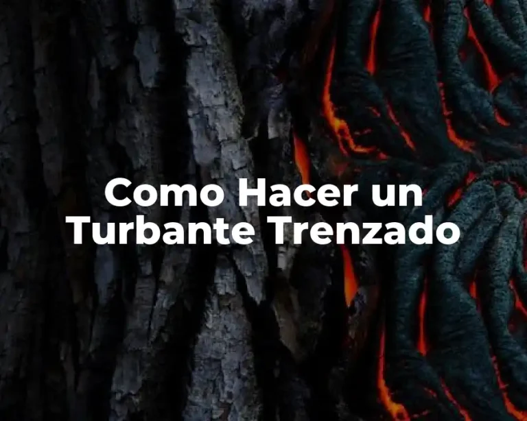 Como Hacer un Turbante Trenzado