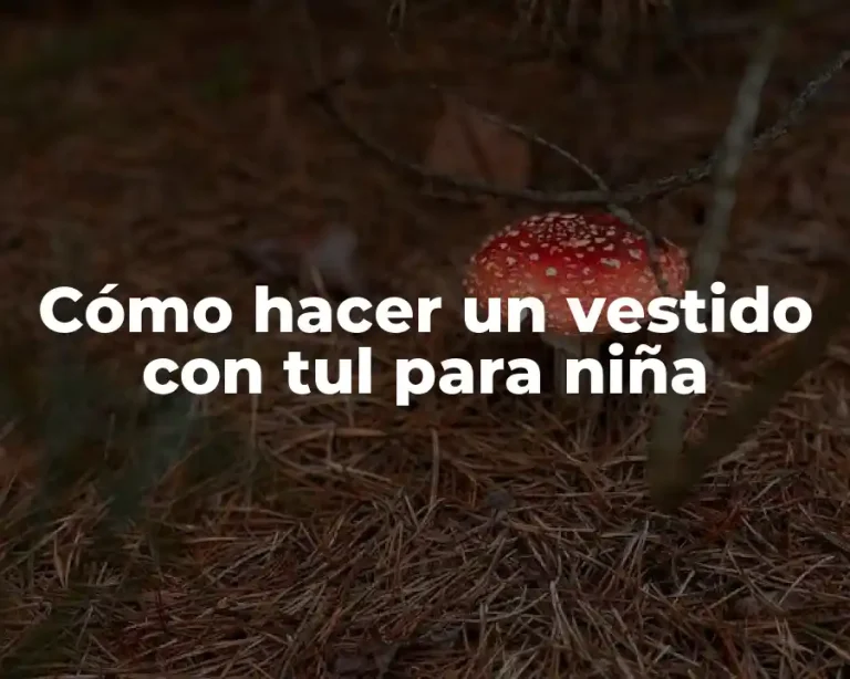 Cómo hacer un vestido con tul para niña
