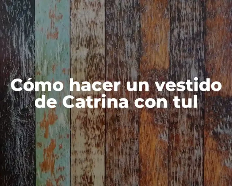 Cómo hacer un vestido de Catrina con tul