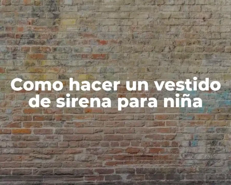 Como hacer un vestido de sirena para niña