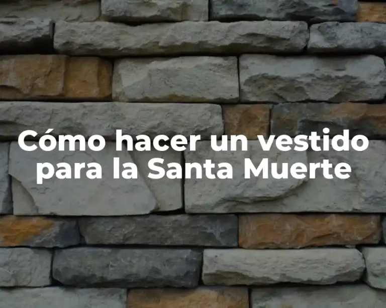 Cómo hacer un vestido para la Santa Muerte