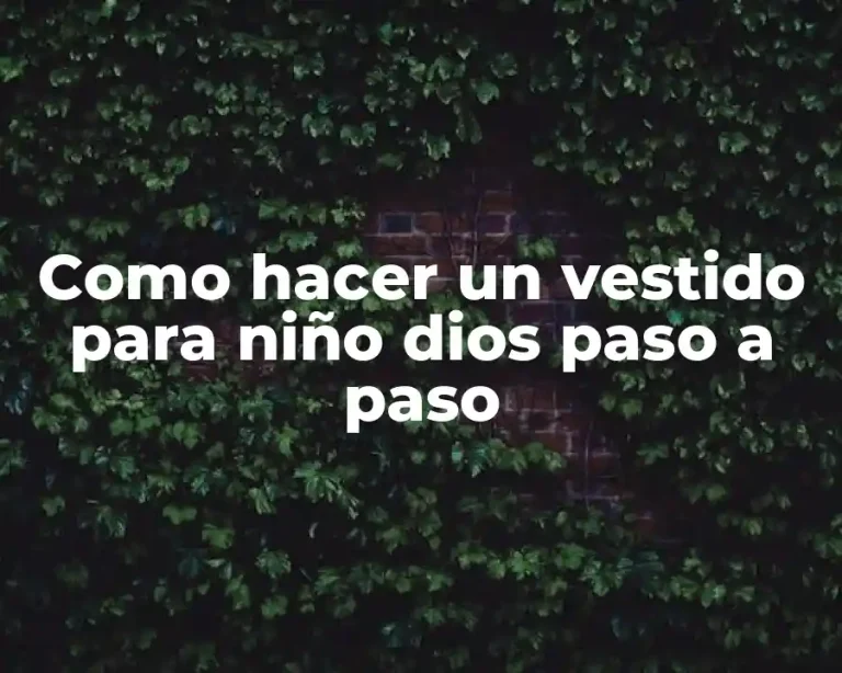 Como hacer un vestido para niño dios paso a paso