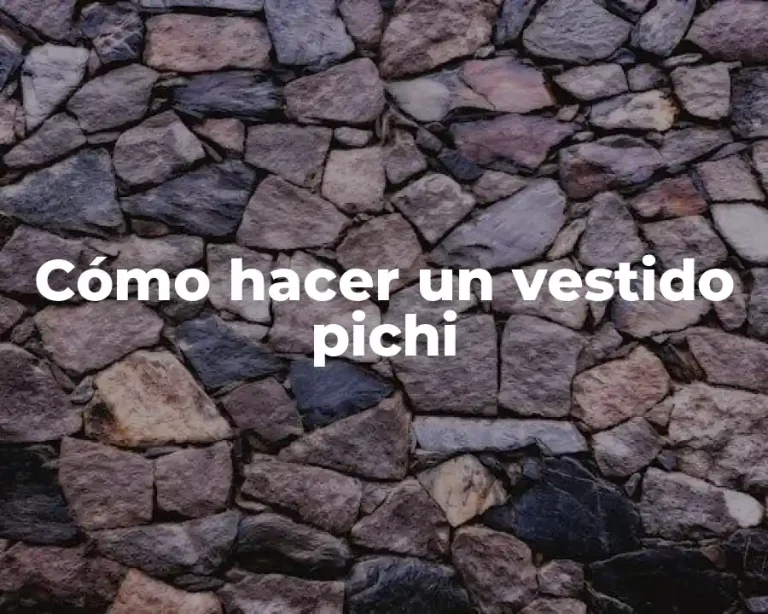 Cómo hacer un vestido pichi