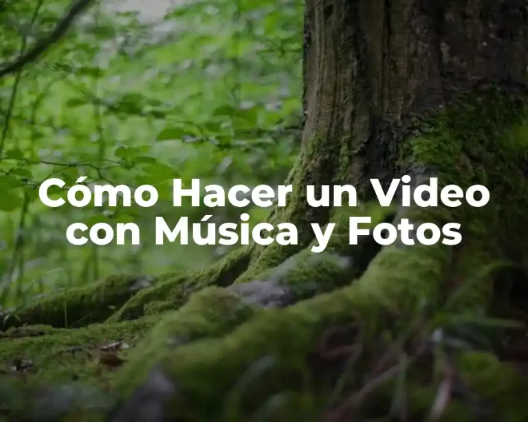 Cómo Hacer un Video con Música y Fotos