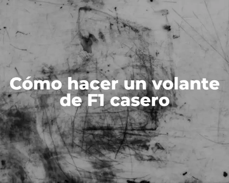 Cómo hacer un volante de F1 casero