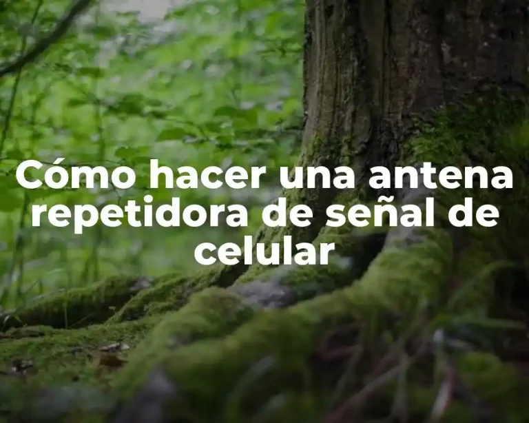 Cómo hacer una antena repetidora de señal de celular