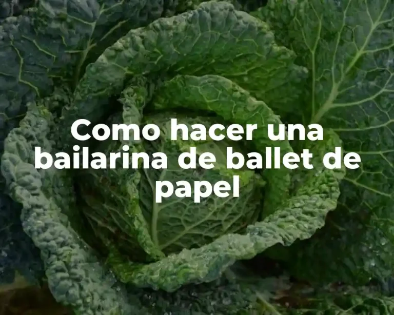 Como hacer una bailarina de ballet de papel