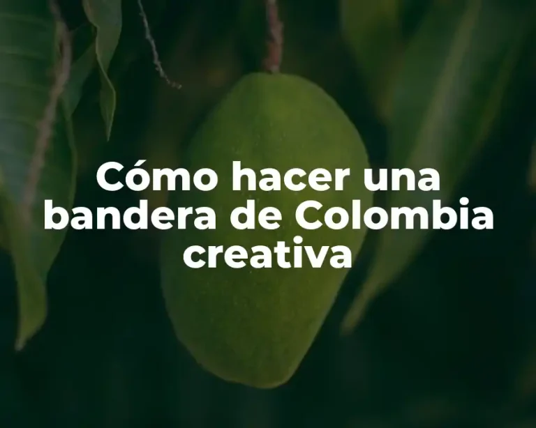Cómo hacer una bandera de Colombia creativa