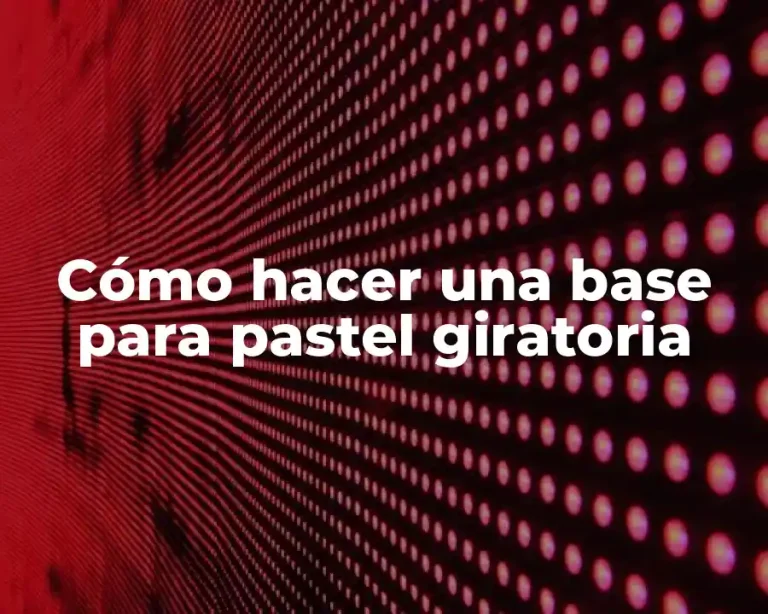 Cómo hacer una base para pastel giratoria