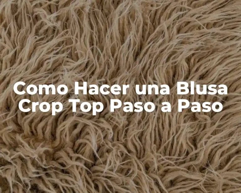 Como Hacer una Blusa Crop Top Paso a Paso