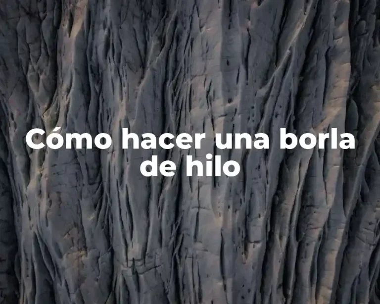 Cómo hacer una borla de hilo