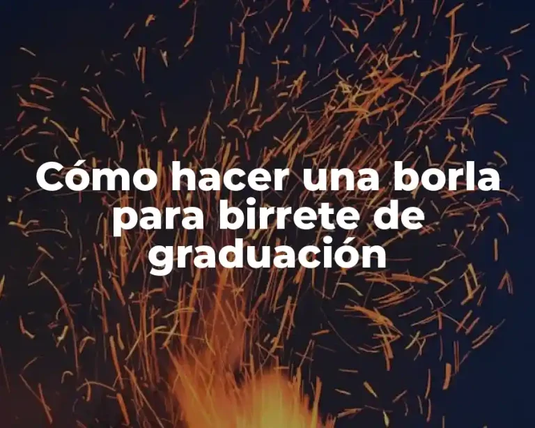 Cómo hacer una borla para birrete de graduación