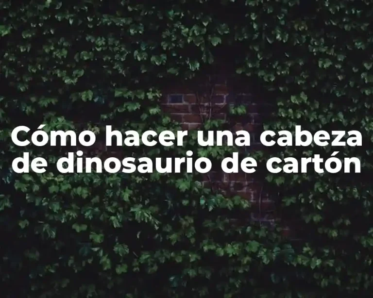 Cómo hacer una cabeza de dinosaurio de cartón