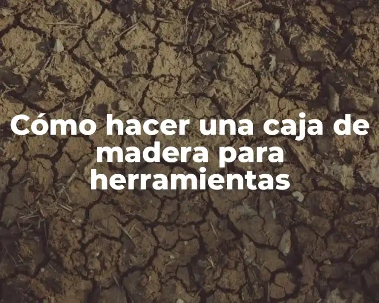 Cómo hacer una caja de madera para herramientas