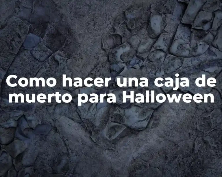 Como hacer una caja de muerto para Halloween