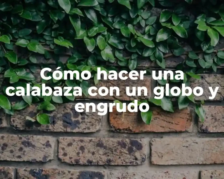 Cómo hacer una calabaza con un globo y engrudo