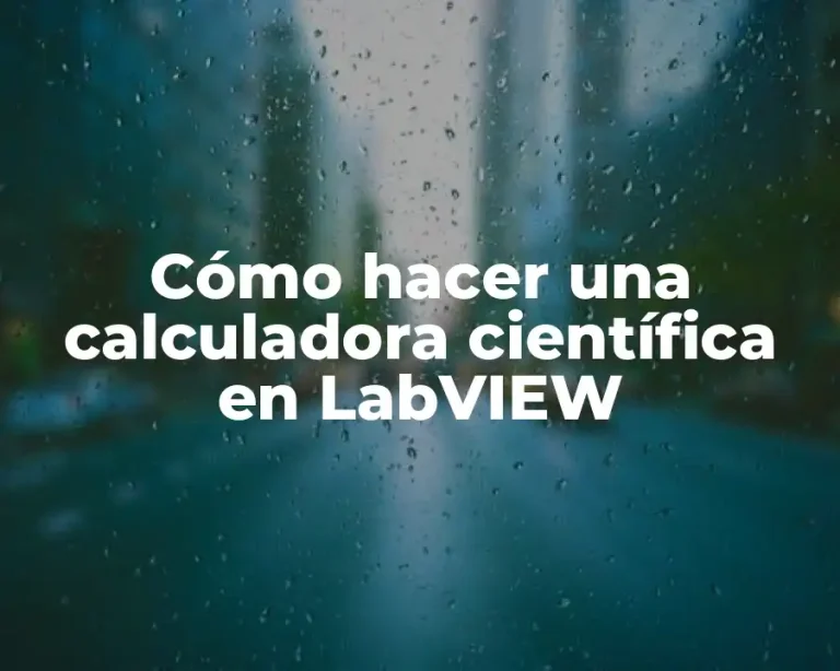 Cómo hacer una calculadora científica en LabVIEW