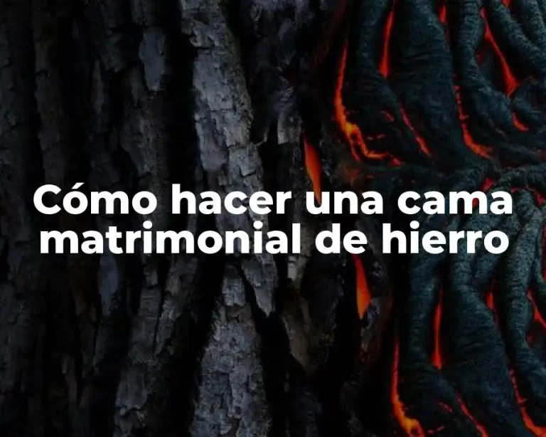 Cómo hacer una cama matrimonial de hierro