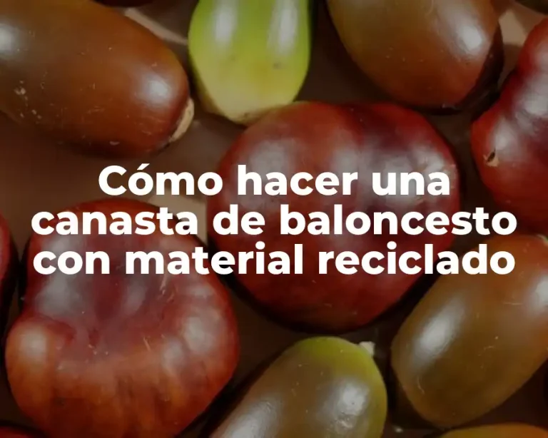 Cómo hacer una canasta de baloncesto con material reciclado