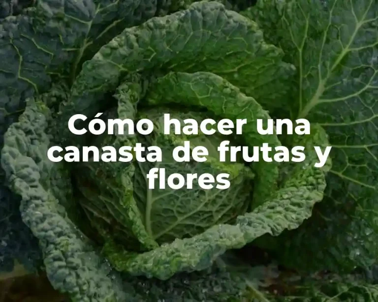 Cómo hacer una canasta de frutas y flores