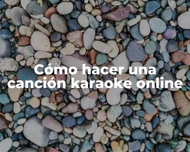 Cómo hacer una canción karaoke online