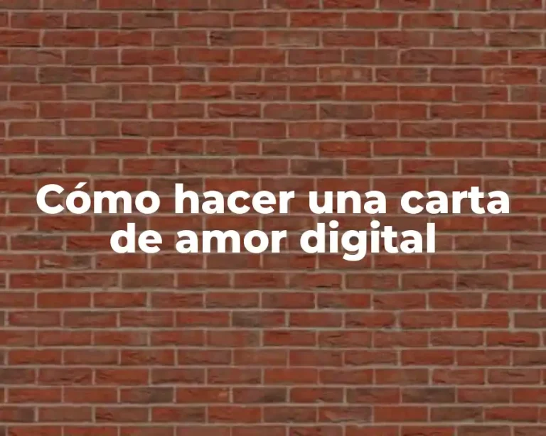Cómo hacer una carta de amor digital