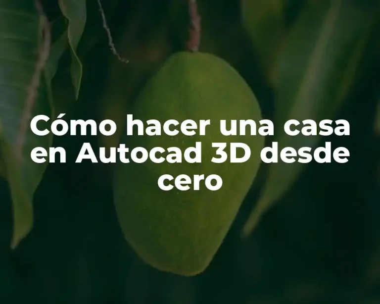 Cómo hacer una casa en Autocad 3D desde cero